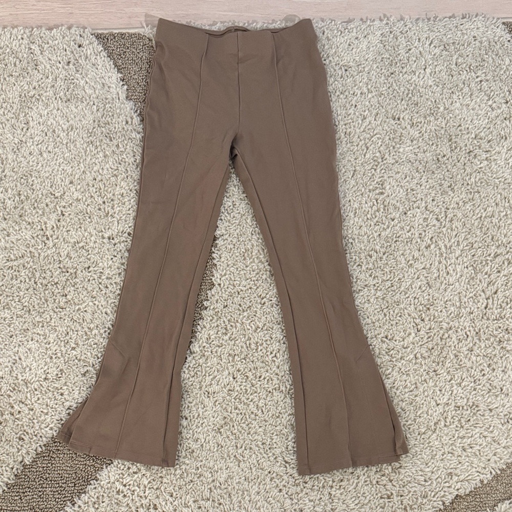 H&M Tan Flare Pants for Women